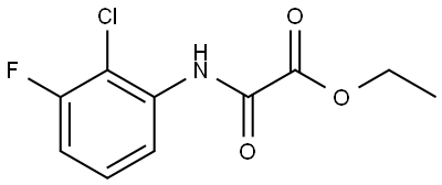 Ethyl 2-[(2-chloro-3-fluorophenyl)amino]-2-oxoacetate 化学構造式