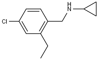 Benzenemethanamine, 4-chloro-N-cyclopropyl-2-ethyl- 结构式