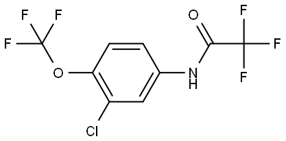 N-[3-Chloro-4-(trifluoromethoxy)phenyl]-2,2,2-trifluoroacetamide 结构式