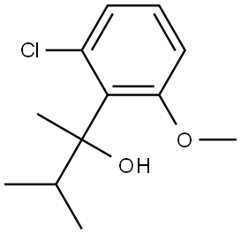 2-Chloro-6-methoxy-α-methyl-α-(1-methylethyl)benzenemethanol Structure