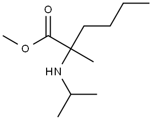 甲基 2-(异丙基氨基)-2-甲基己酸酯,2006390-16-3,结构式