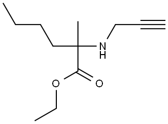 ethyl 2-methyl-2-(prop-2-yn-1-ylamino)hexanoate Struktur