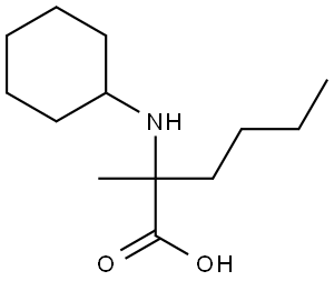 2-(环己基氨基)-2-甲基己酸,2006778-92-1,结构式