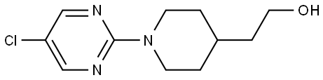 2-(1-(5-chloropyrimidine-2-yl)piperidine-4-yl)ethane-1-ol Structure