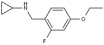 N-Cyclopropyl-4-ethoxy-2-fluorobenzenemethanamine 化学構造式