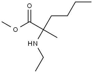 甲基 2-(乙基氨基)-2-甲基己酸酯, 2007575-07-5, 结构式