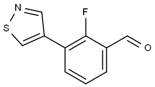 2-fluoro-3-(isothiazol-4-yl)benzaldehyde Structure