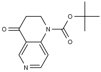 tert-butyl 4-oxo-3,4-dihydro-1,6-naphthyridine-1(2H)-carboxylate 化学構造式