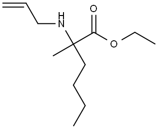 乙基 2-(烯丙基氨基)-2-甲基己酸酯, 2016016-99-0, 结构式