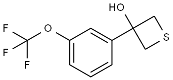 3-[3-(Trifluoromethoxy)phenyl]-3-thietanol Structure