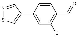 2-fluoro-4-(isothiazol-4-yl)benzaldehyde Structure