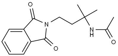 N-(4-(1,3-dioxoisoindolin-2-yl)-2-methylbutan-2-yl)acetamide,2021197-68-0,结构式