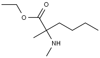 乙基 2-甲基-2-(甲氨基)己酸酯 结构式