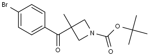 tert-butyl 3-(4-bromobenzoyl)-3-methylazetidine-1-carboxylate Structure