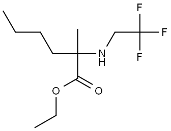 ethyl 2-methyl-2-((2,2,2-trifluoroethyl)amino)hexanoate Struktur