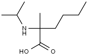 2-(isopropylamino)-2-methylhexanoic acid Struktur