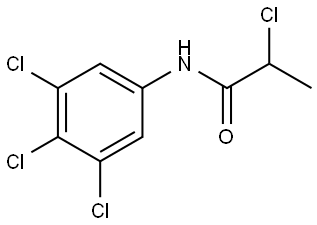 2-Chloro-N-(3,4,5-trichlorophenyl)propanamide 结构式