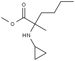 甲基 2-(环丙基氨基)-2-甲基己酸酯, 2024179-98-2, 结构式
