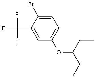 1-Bromo-4-(1-ethylpropoxy)-2-(trifluoromethyl)benzene Structure