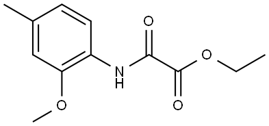 Ethyl 2-[(2-methoxy-4-methylphenyl)amino]-2-oxoacetate Structure