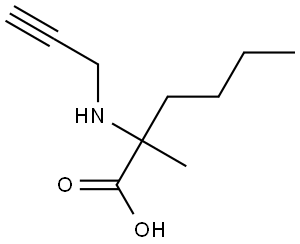 2-甲基-2-(丙-2-炔-1-基氨基)己酸, 2025068-69-1, 结构式