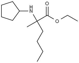乙基 2-(环戊基氨基)-2-甲基己酸酯 结构式