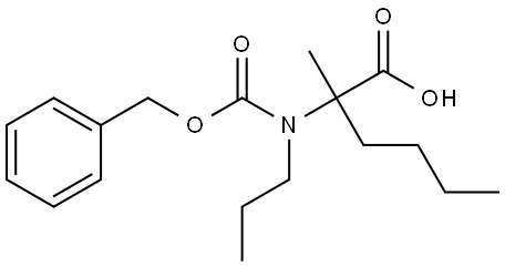 2-(((苄氧基)羰基)(丙基)氨基)-2-甲基己酸, 2025974-60-9, 结构式
