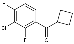 (3-Chloro-2,4-difluorophenyl)cyclobutylmethanone 结构式