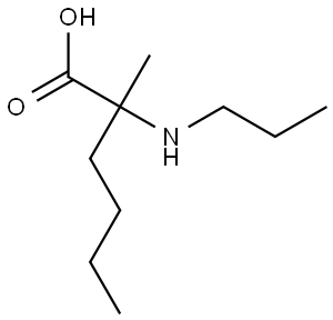 2-甲基-2-(丙基氨基)己酸, 2026532-40-9, 结构式