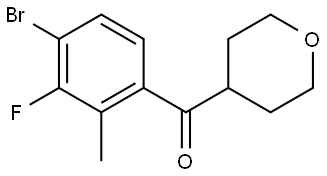 2026577-41-1 (4-Bromo-3-fluoro-2-methylphenyl)(tetrahydro-2H-pyran-4-yl)methanone