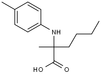 2-甲基-2-(对甲苯基氨基)己酸, 2027507-92-0, 结构式