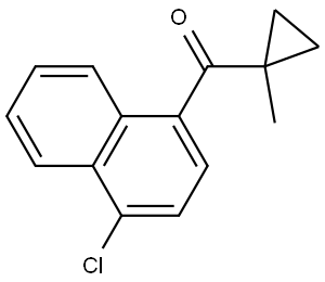 (4-Chloro-1-naphthalenyl)(1-methylcyclopropyl)methanone Structure