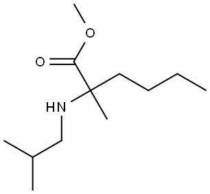 甲基 2-(异丁基氨基)-2-甲基己酸酯, 2029722-84-5, 结构式