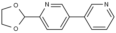 6-(1,3-dioxolan-2-yl)-3,3'-bipyridine 结构式