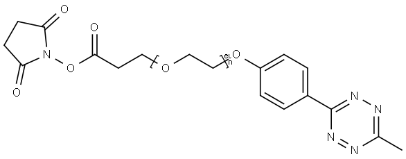 Methyltetrazine-PEG12-NHS ester,2055646-25-6,结构式