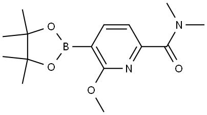 6-Methoxy-N,N-dimethyl-5-(4,4,5,5-tetramethyl-1,3,2-dioxaborolan-2-yl)-2-pyri... Structure