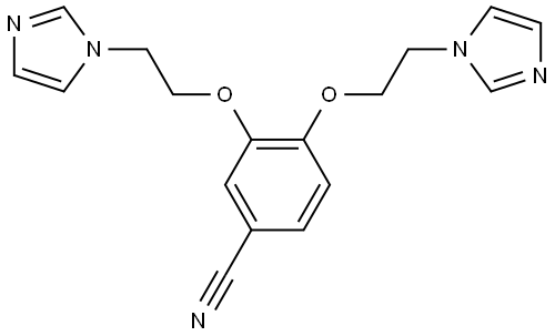 Benzonitrile, 3,4-bis[2-(1H-imidazol-1-yl)ethoxy]- 结构式