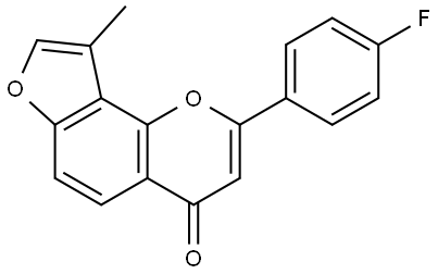 2-(4-Fluorophenyl)-9-methyl-4H-furo[2,3-h]-1-benzopyran-4-one|