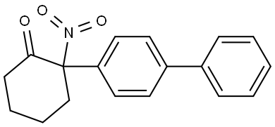 2-([1,1'-biphenyl]-4-yl)-2-nitrocyclohexan-1-one,2079878-83-2,结构式