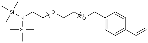 2080303-70-2 Α-[2-[双(三甲基硅基)氨基]乙基]-Ω-[(4-乙烯基苯基)甲氧基]聚(氧基-1,2-乙叉基)醚