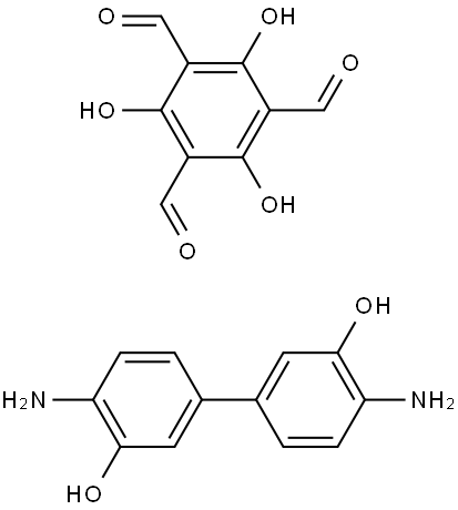 TpBD-(OH)2 COF Struktur