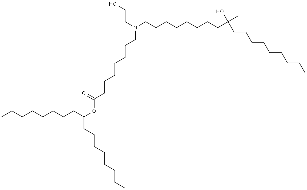 heptadecan-9-yl 8-((9-hydroxy-9-methyloctadecyl)(2-hydroxyethyl)amino)octanoate|十七烷-9-基 8-((9-羟基-9-甲基十八烷基)(2-羟基乙基)氨基)辛酸酯