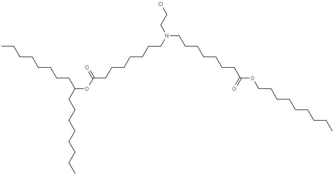 十七烷-9-基 8-((2-氯乙基)(8-(壬氧基)-8-氧代辛基)氨基)辛酸酯, 2089253-30-3, 结构式