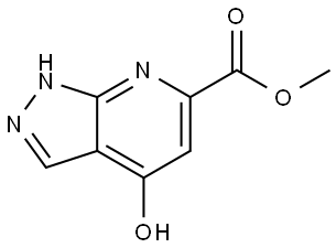 methyl 4-hydroxy-1H-pyrazolo[3,4-b]pyridine-6-carboxylate Structure