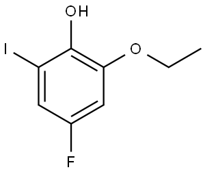 2-Ethoxy-4-fluoro-6-iodophenol,2090420-37-2,结构式