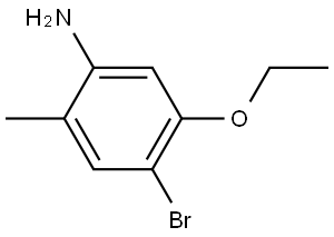 4-Bromo-5-ethoxy-2-methylbenzenamine Structure