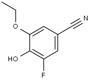 3-Ethoxy-5-fluoro-4-hydroxybenzonitrile 结构式