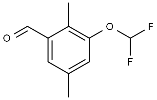 3-(difluoromethoxy)-2,5-dimethylbenzaldehyde 结构式