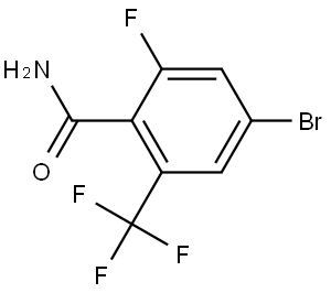 4-bromo-2-fluoro-6-(trifluoromethyl)benzamide Structure