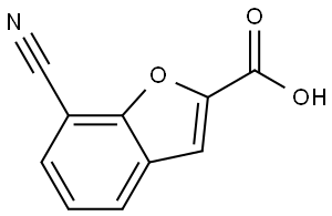 7-cyanobenzofuran-2-carboxylic acid,2090844-64-5,结构式